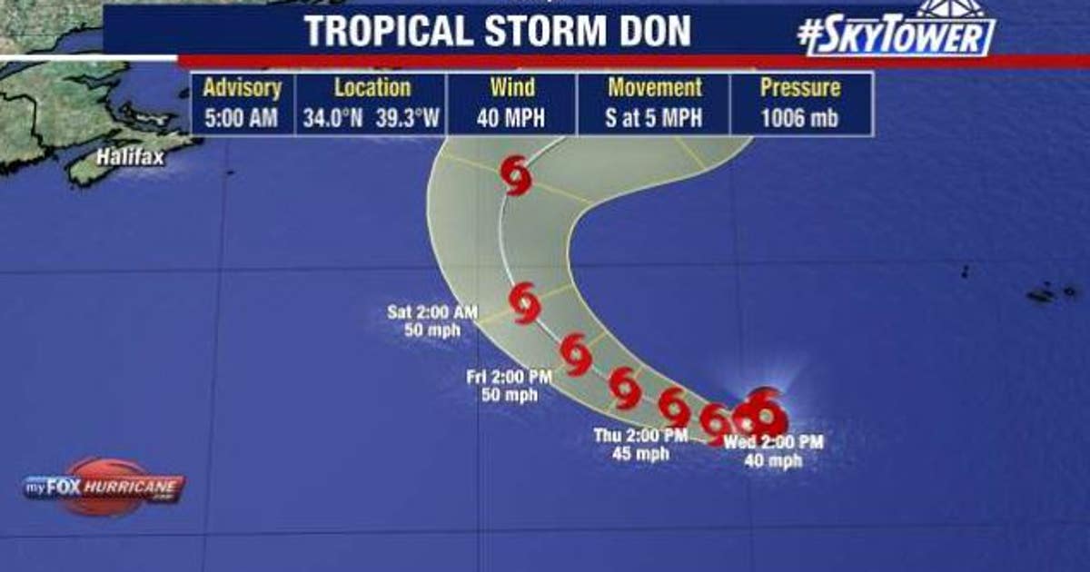 Tropical Storm Don moving slowly through Atlantic | FOX 13 Tampa Bay