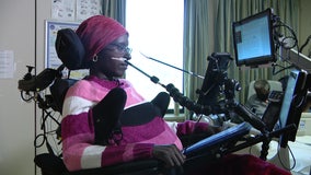 Paralyzed woman earning master's degree while in veteran's hospital