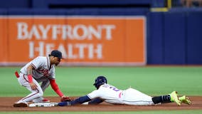 Majors-leading Braves beat the Rays 2-1