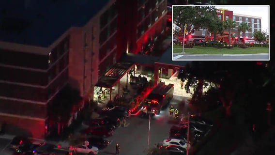 Exterior of Largo hotel catches on fire, officials say