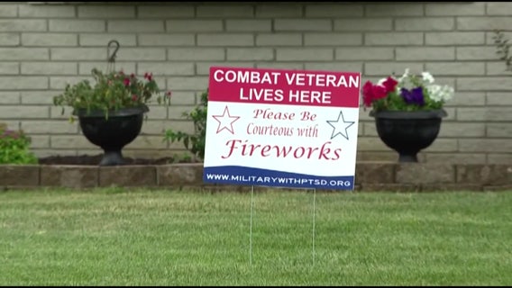 Fireworks can cause anxiety for veterans and pets