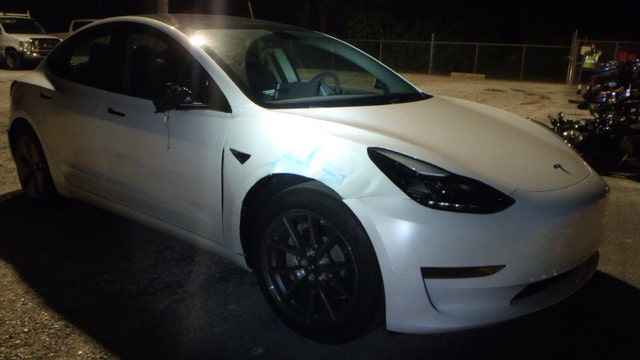 Tesla seized in Gandy Bridge hit-and-run crash that injured motorcyclist, troopers say
