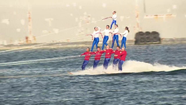 Tampa Bay Water Ski Team amazes crowds near Sparkman Wharf on Independence today