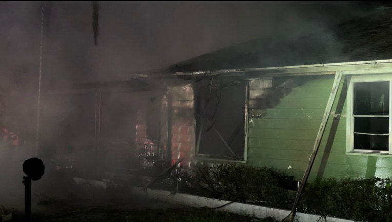 One person was killed in the Tampa fire. Image is courtesy of Tampa Fire Rescue. 