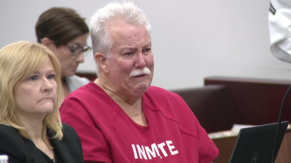 Donald Santini cried in court when the judge denied him bond.