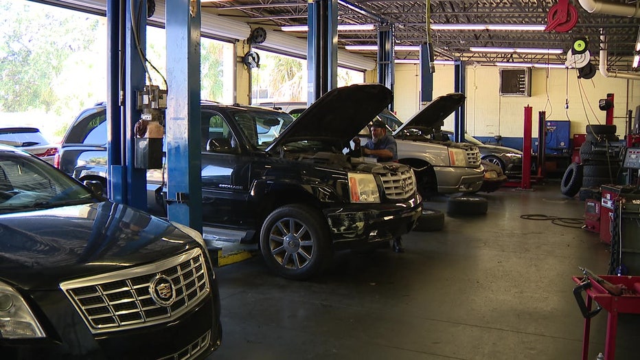 Repair shops are seeing an increase in flat tires.