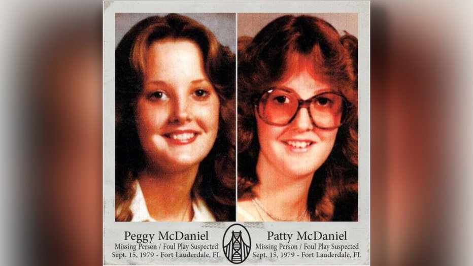 Peggy and Patty McDaniel vanished from South Florida in 1979. Image is courtesy of the Charley Project. 
