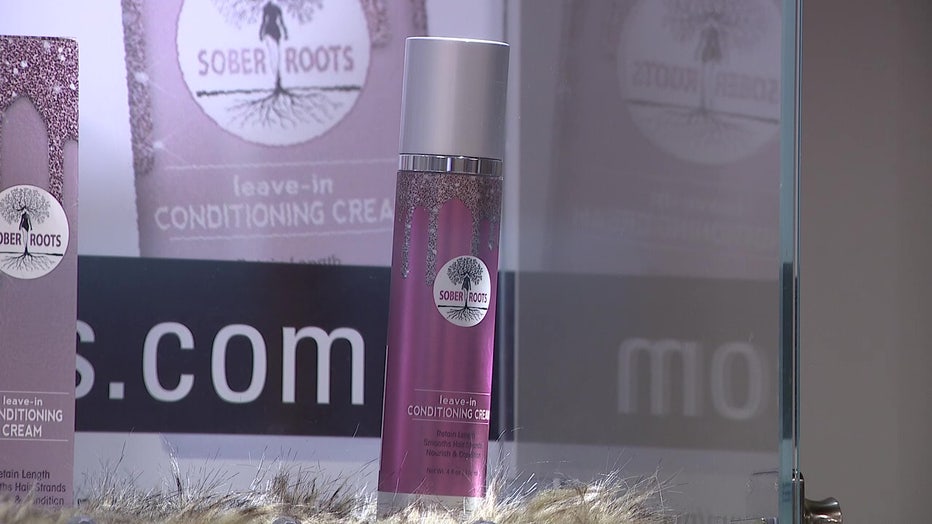 Smith named her product Sober Roots because it is alcohol-free and represents her overcoming alcohol addiction. 