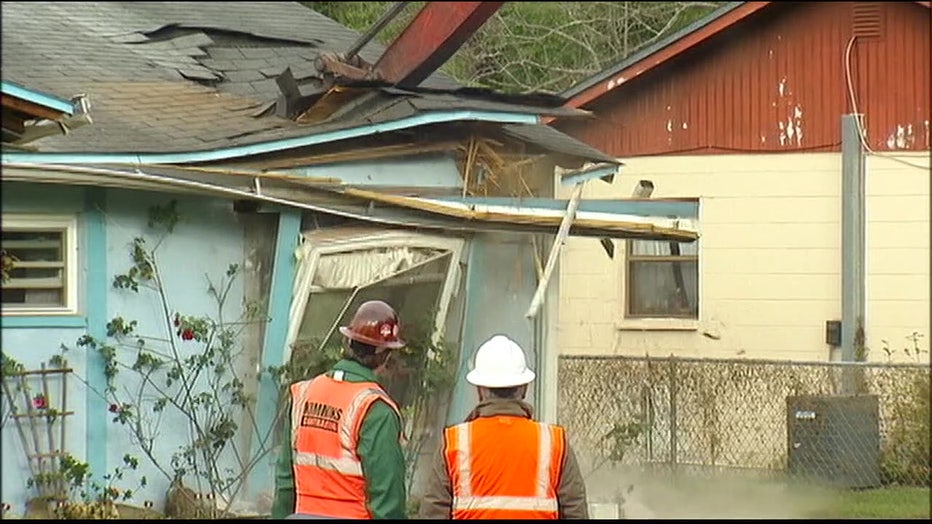 The Bush's home and two other homes were demolished after the 2013 sinkhole opened. 