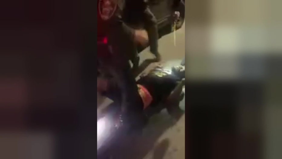 Cell phone video captured a portion of the arrest. 