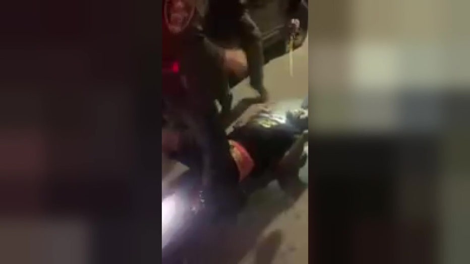 Cell phone video captured a portion of the arrest.