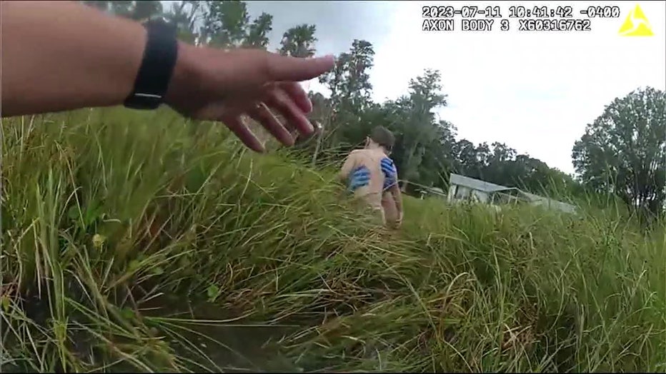 Deputies pulled the child from a pond in Hillsborough County. Image is courtesy of the Hillsborough County Sheriff's Office.