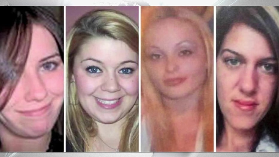Images of victims dubbed the Gilgo Beach Four.