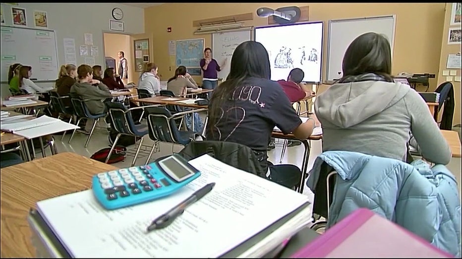 File: Students in classroom. 