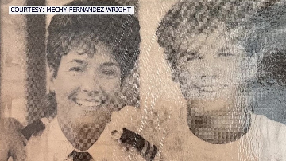 She was a mother of two when she decided to become a firefighter. Courtesy: Mechy Fernandez Wright 