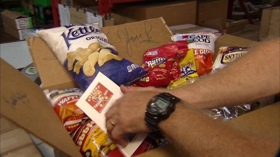 Marines honored "Support the Troops" for sending care packages for the men and women overseas.