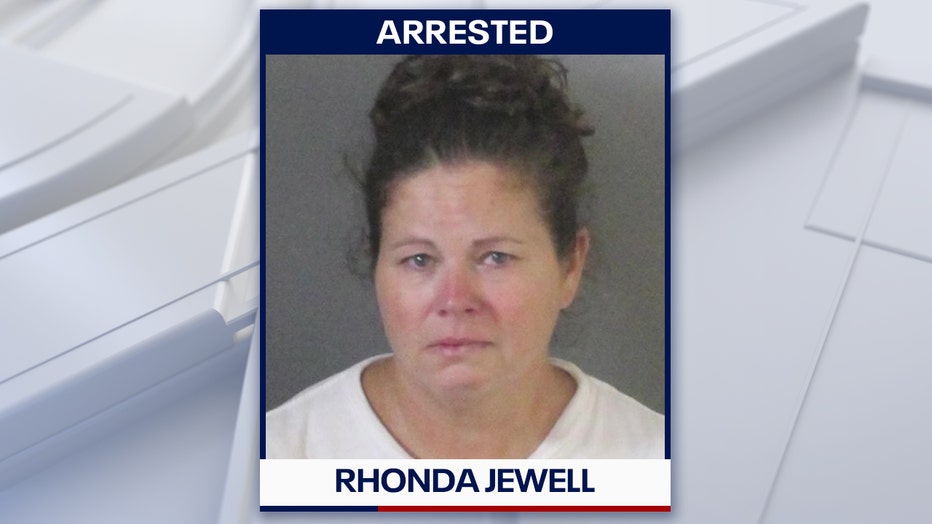 Rhonda Jewell mugshot courtesy of the Baker County Sheriff's Office. 