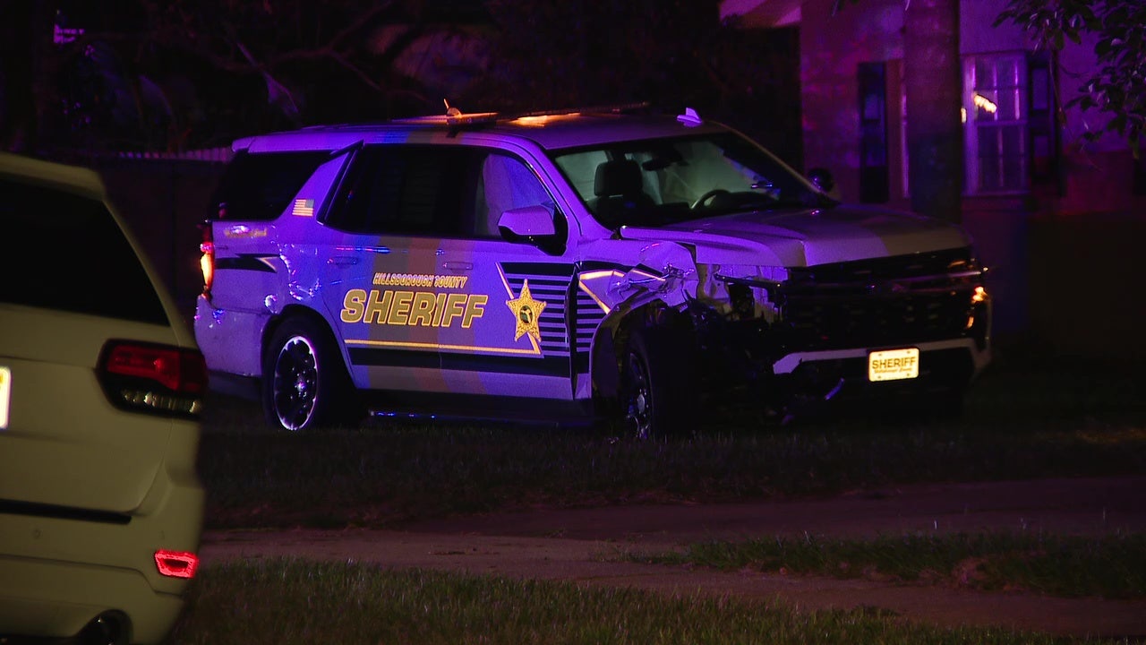 Video: Suspected drunk driver runs red light, crashes into deputy ...