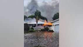 Resident rescued from house fire in St. Pete as Idalia floods surge