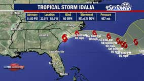 Idalia downgraded to tropical storm over Georgia after making Florida landfall