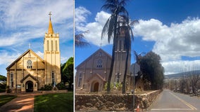 Maui church serves as beacon of hope standing unscathed amid charred rubble caused by deadly wildfires