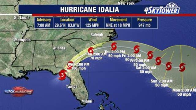 Hurricane Idalia updates: Storm downgraded to Category 3 ahead of landfall