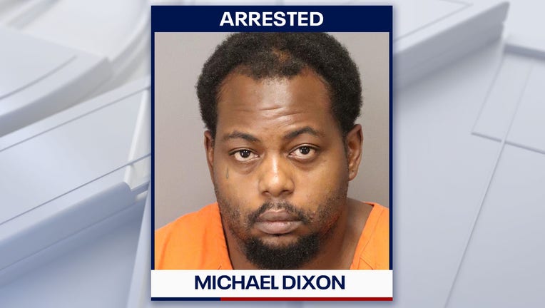 Michael Dixon was arrested for threatening communications or threats of mass shooting, according to police.