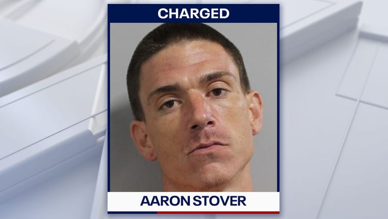 Aaron Stover was arrested and charged. Courtesy: PCSO