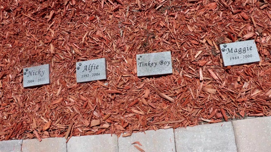 Jeannette Green got the ides for the memorial garden at St. Matthews Anglican Church.
