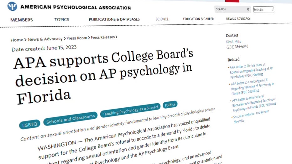 Students are being switched to different psychology courses.