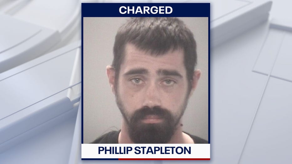 Phillip Stapleton was arrest and charged, according to deputies.