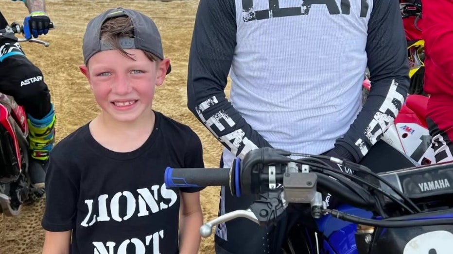 Lindsey Seay's son is on the autism spectrum and has found an outlet in motocross. 