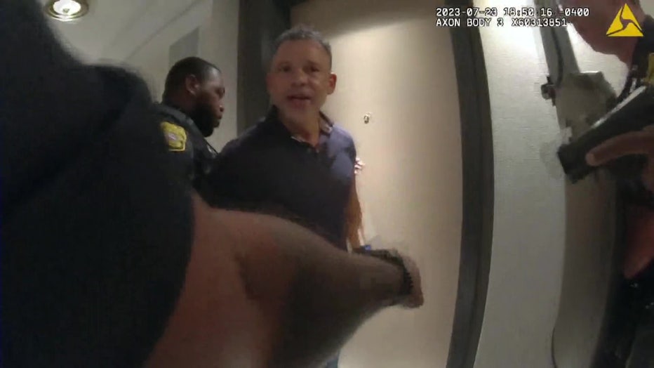 Body camera video shows interactions between Miami-Dade Police Director Freddy Ramirez and Tampa officers. Courtesy of the Tampa Police Department. 