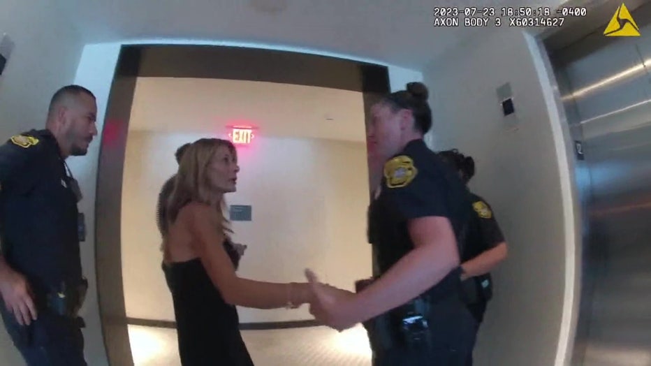 Body camera video shows interactions between Miami-Dade Police Director Freddy Ramirez's wife and Tampa officers. Courtesy of the Tampa Police Department. 