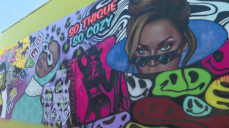 "Queen Bey" inspired the Tampa artist.