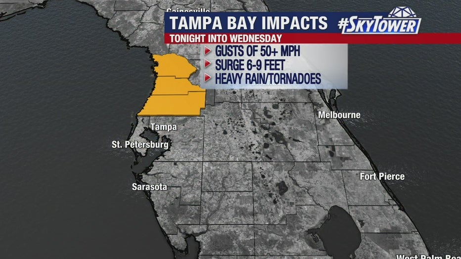 Timeline: Strong storms possible in Tampa Bay this weekend