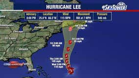 Hurricane Lee to bring possibly dangerous rip currents to Eastern Seaboard as it takes aim at Canada