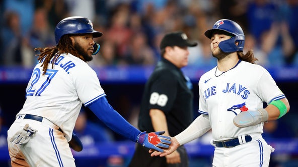 Kirk and Bichette push Blue Jays to brink of wild card berth with 11-4 win over Rays