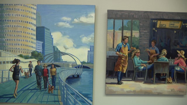 'There's a narrative, a story': Tampa artist paints people and landscapes featuring the Bay Area