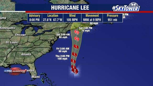 Hurricane Lee to weaken, expand as it sets sights on Canada