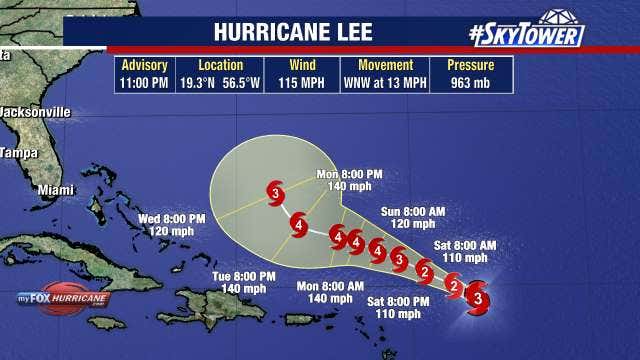Hurricane Lee downgrades to Category 3 storm, Tropical Storm Margot forecast to strengthen