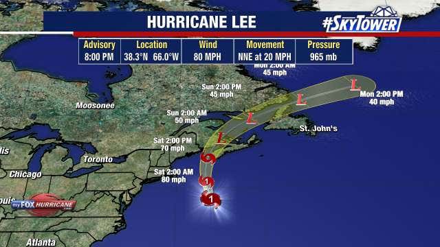 Hurricane Lee transitioning to extratropical system ahead of New England landfall