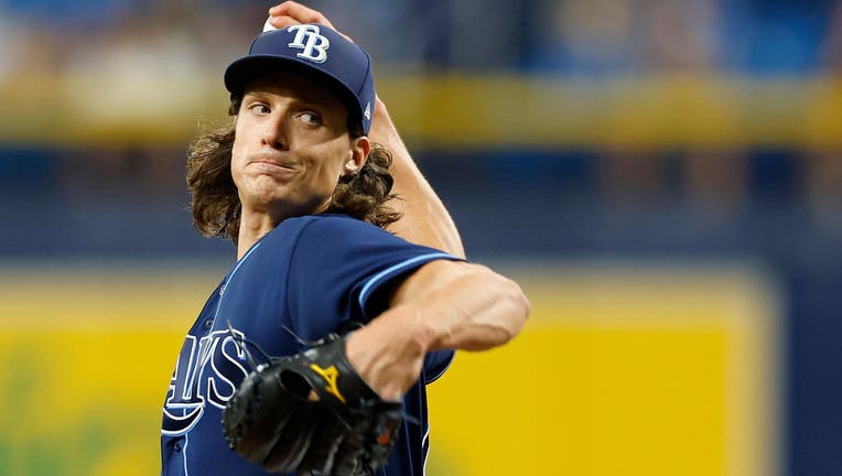 Tyler Glasnow ties career high with 14 strikeouts, Rays edge Red Sox, 3-1
