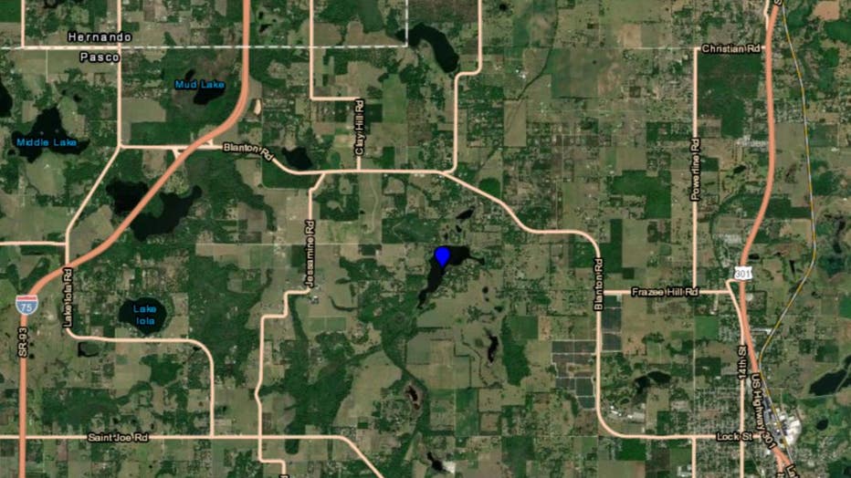 Map of Blanton Lake. Courtesy: Florida Department of Health