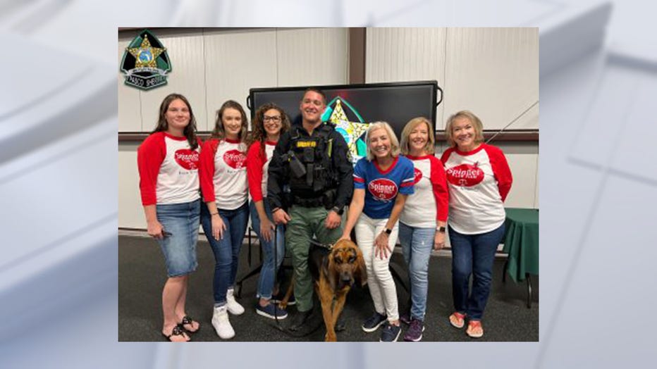 K-9 Spinner's partner is Dep. Schaub. Courtesy: Pasco Sheriff's Office