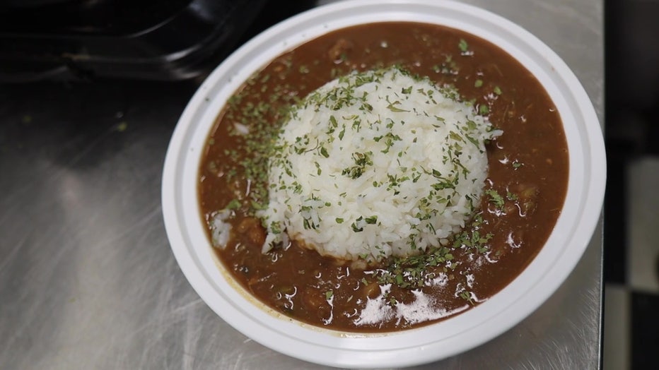Red beans and rice is a popular Cajun dish.