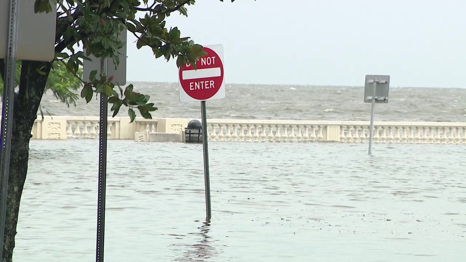 Hurricane Idalia flood waters