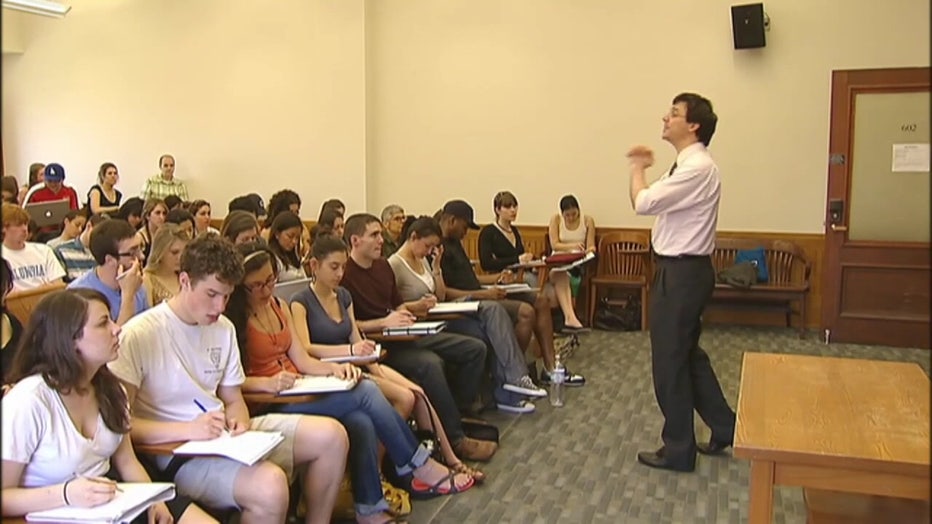 File: Students in college class