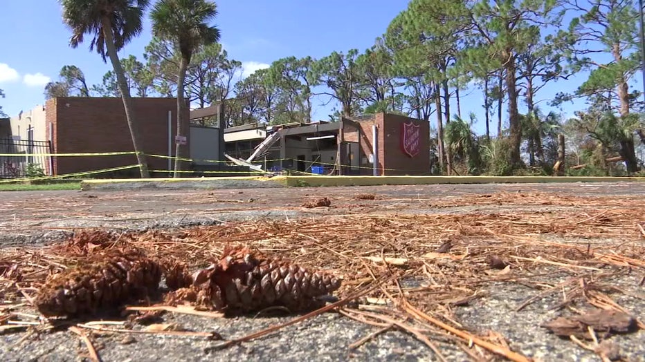 The Salvation Army of Sarasota County had its building damaged by Hurricane Ian.