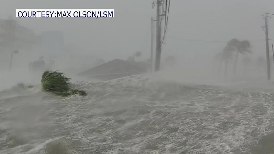 Hurricane Ian storm surge.